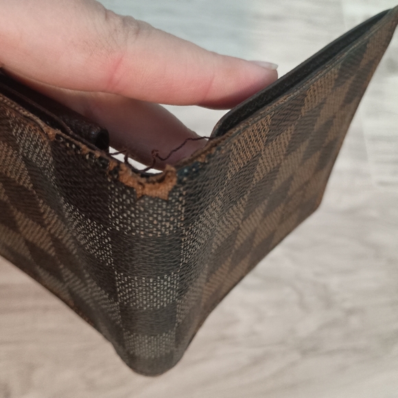 Louis Vuitton MARCO Wallet Billfold Damier Ebene VIntage Authentic - Picture 4 of 11